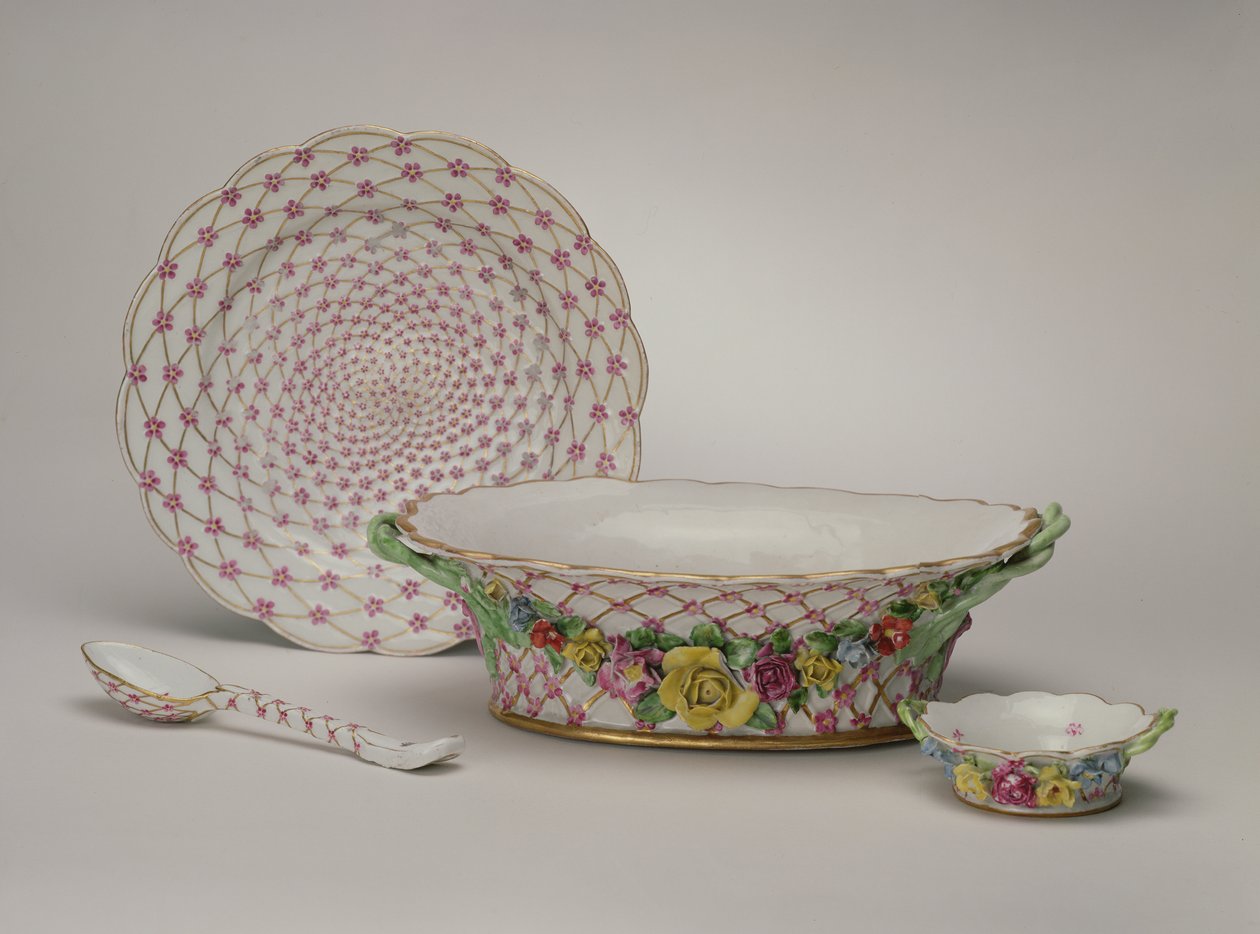 Genstande fra kejserinde Elizabeth Petrovnas tjeneste, 1756 (porcelæn) af Russian School