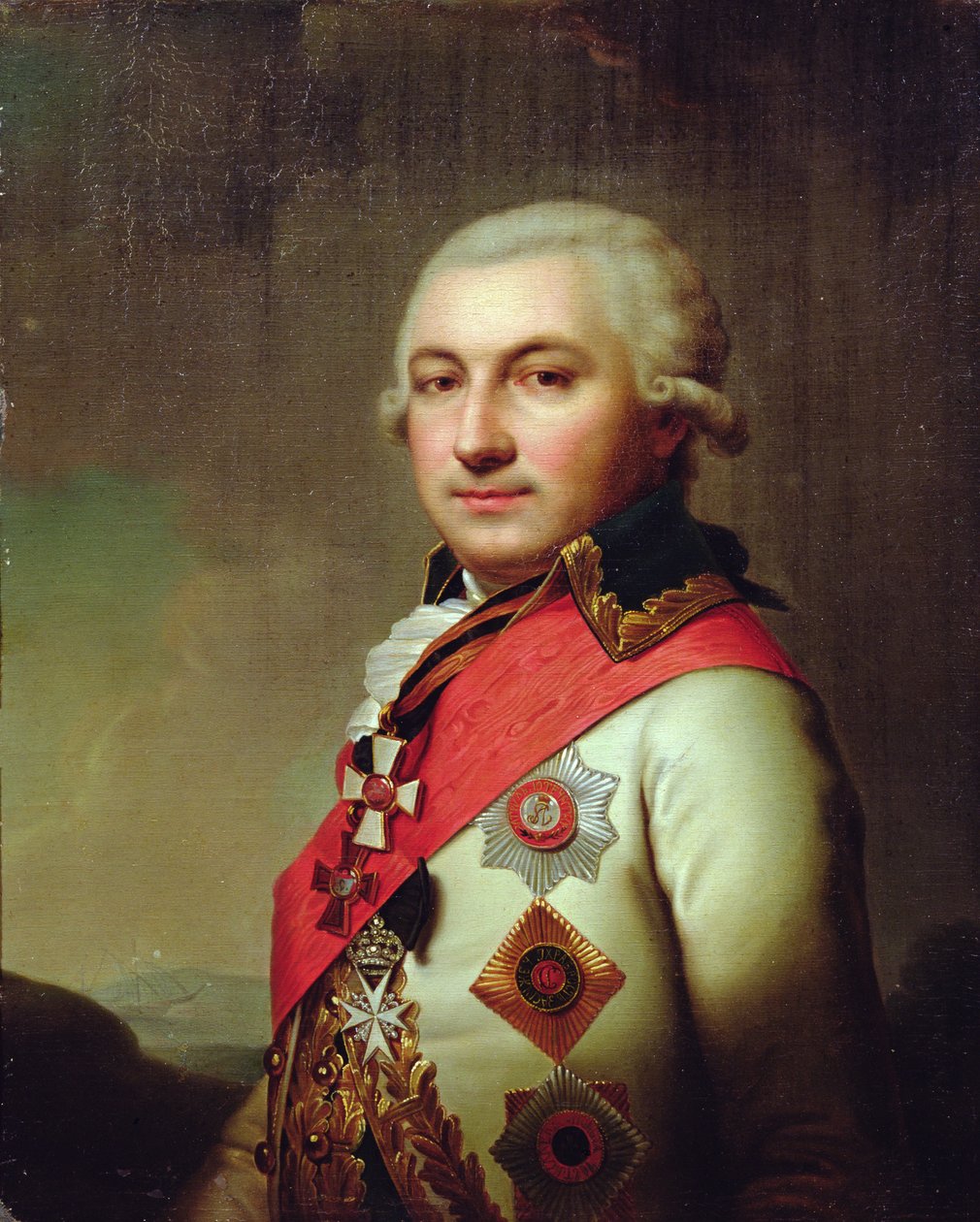 Portræt af admiral Jose (Osip) de Ribas, efter 1796 af Russian School