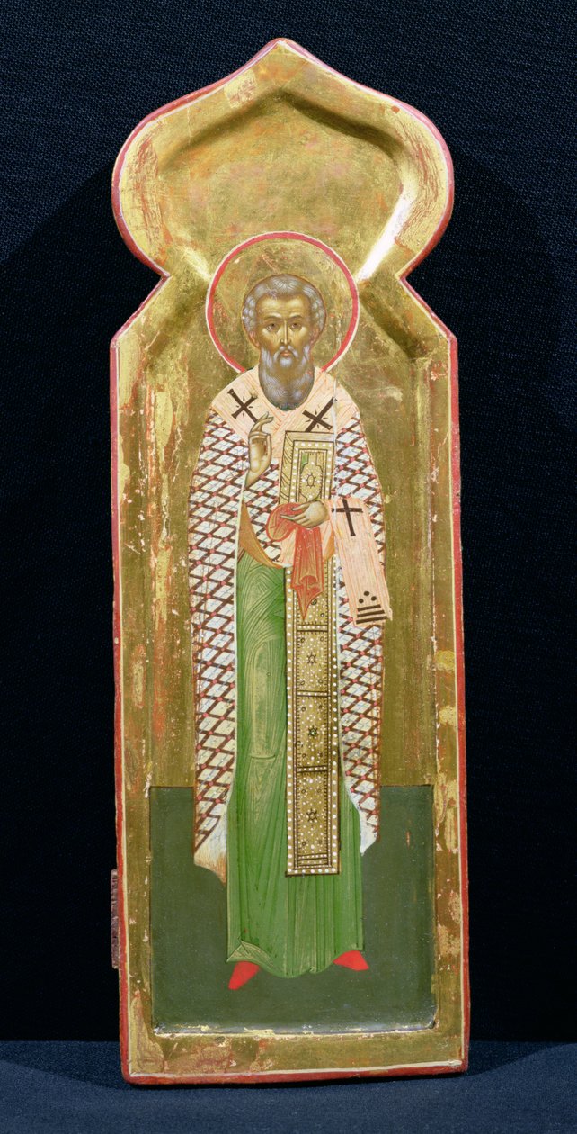 Skt. Gregor af Palamas, ikon (tempera på panel) af Russian School
