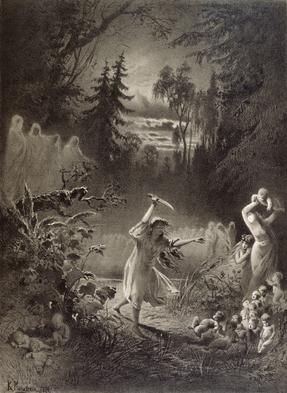 Forfærdelig hævn, 1874 af Russian School
