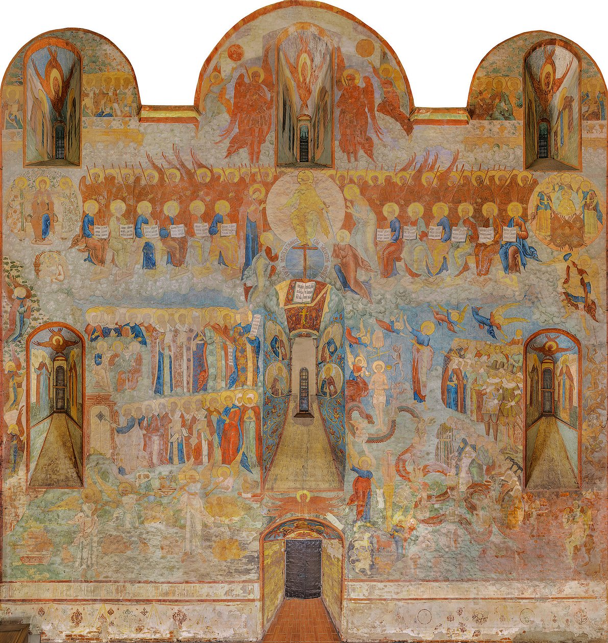 Den sidste dom, Sankt Sophia-katedralen, Vologda af Russian School