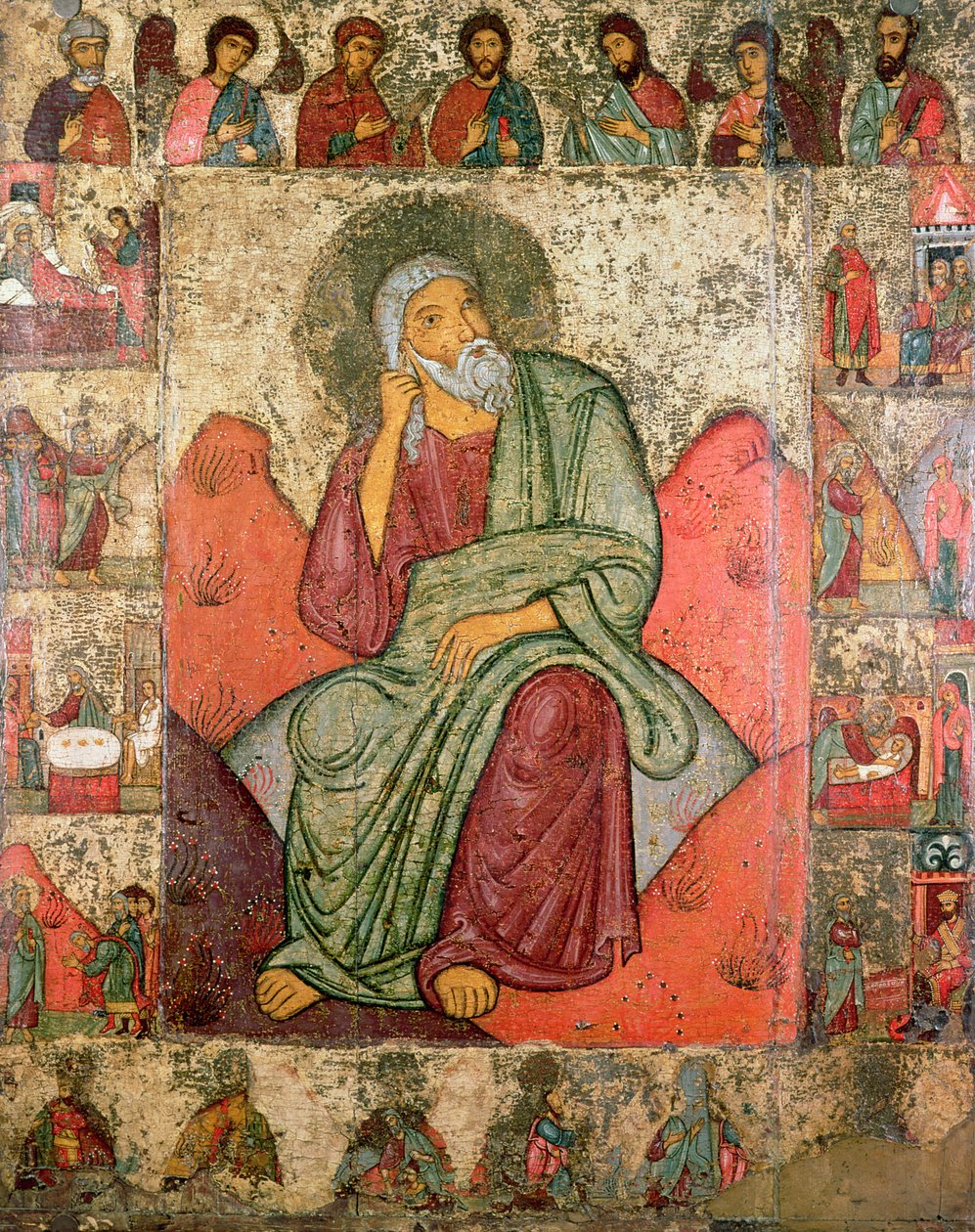 Profeten Elias, Pskov Skole (panel) af Russian School