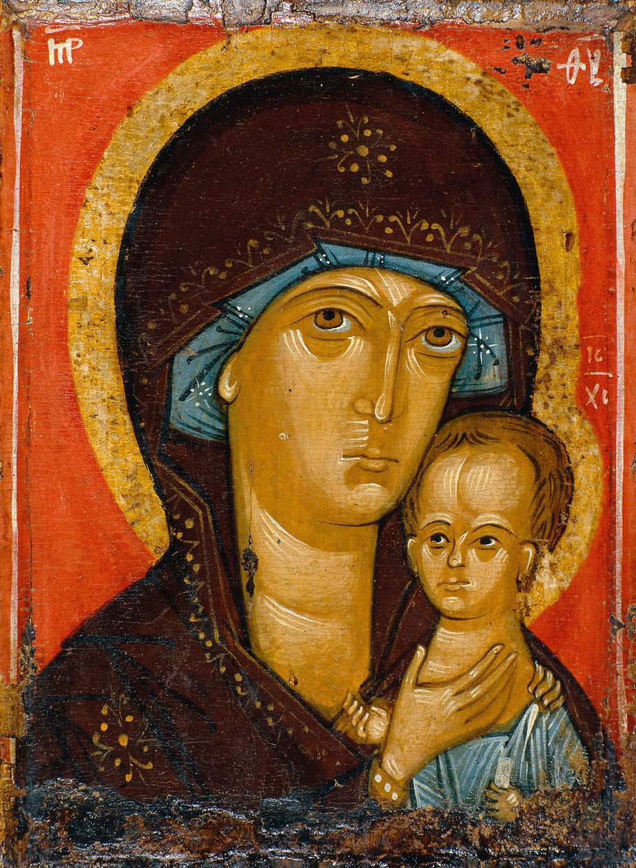 Petrovskaya-jomfruen, 1300-tallet. af Russian icon.