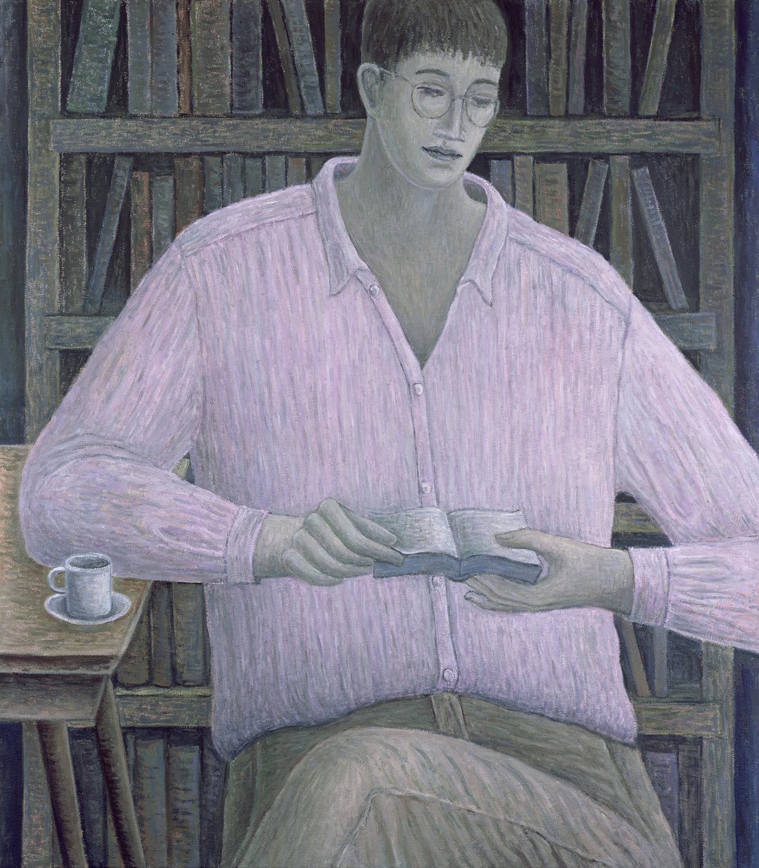 Man læser, 1998 af Ruth Addinall