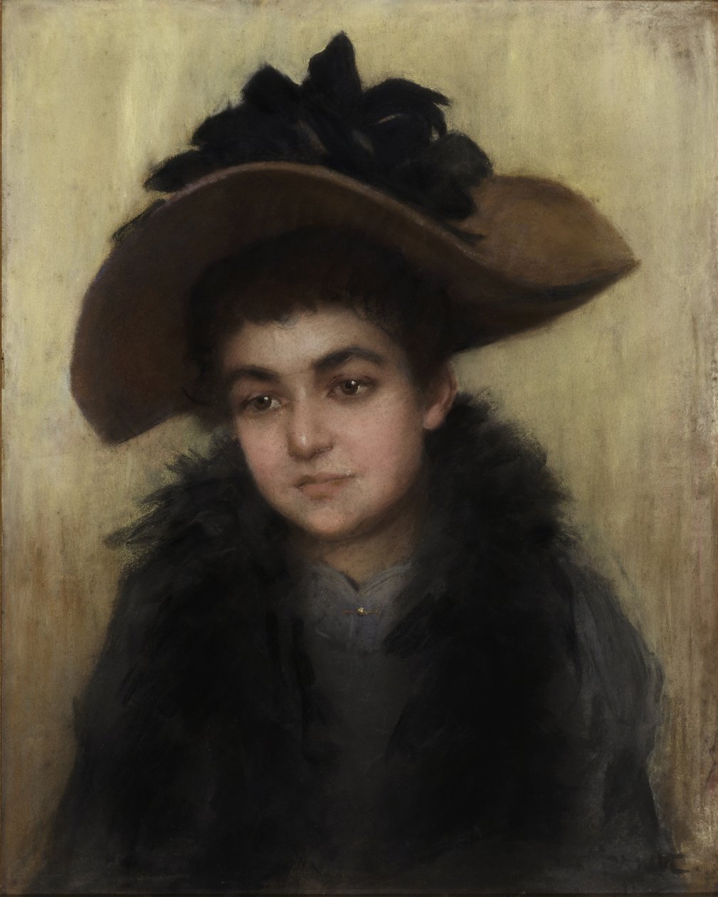 Miss Violet Armstrong, ca.1910 (pastel) af Ruth Garrett
