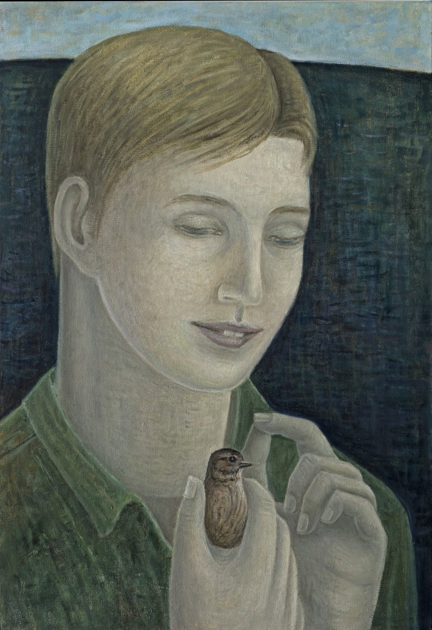 The Young Francis (Boy Holding Bird) af Ruth Addinall