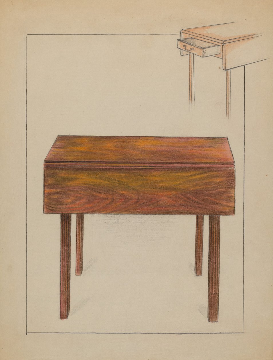 Drop Leaf bord af Ruth Bialostosky