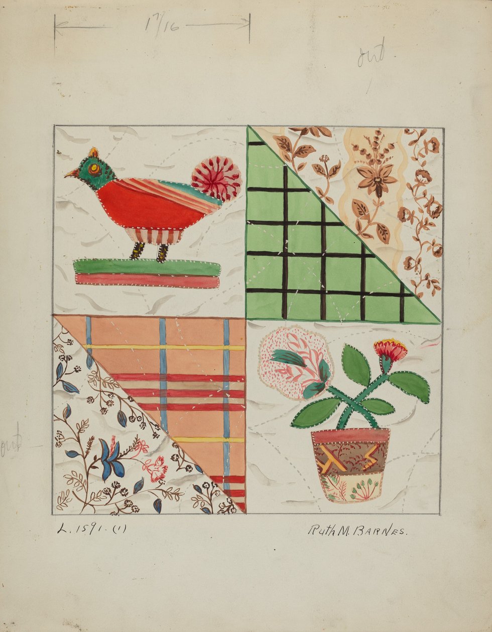 Applikationsdyne, ca. 1936. af Ruth M Barnes
