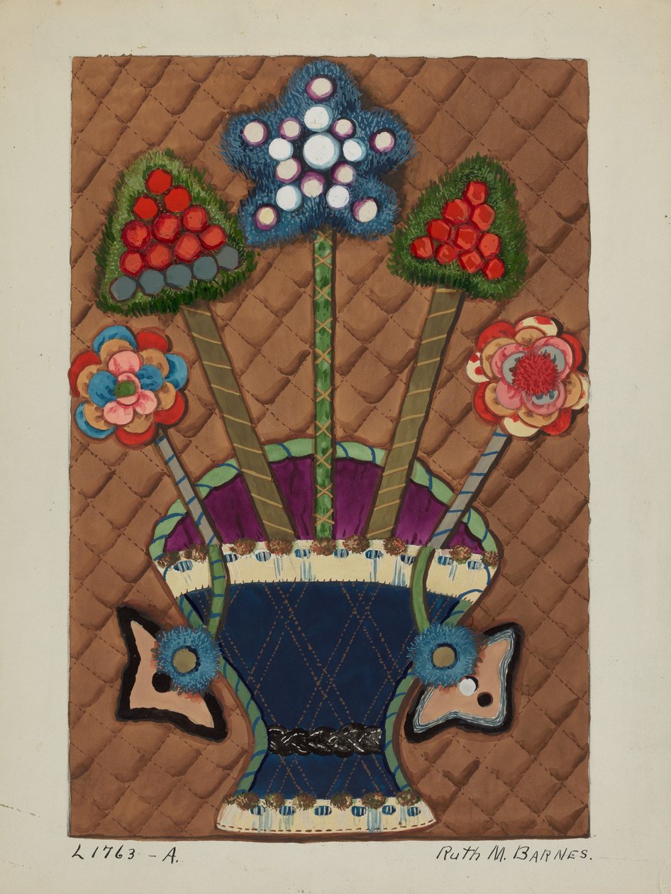 Coverlet Applique Quilt, ca. 1936. af Ruth M Barnes