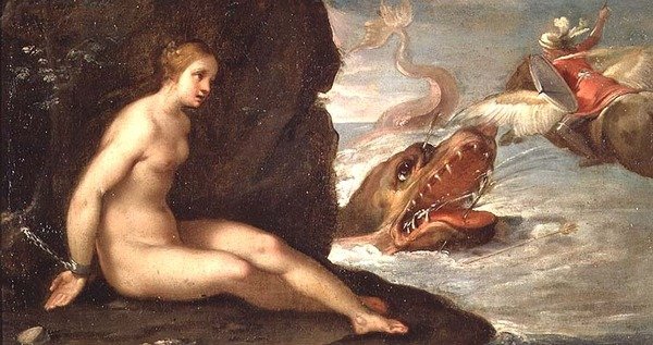 Perseus og Andromeda (olie på lærred) af Rutilio Manetti