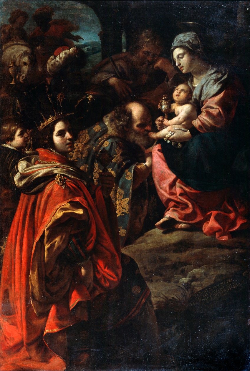 Magiernes tilbedelse, slutningen af det 16. eller 17. århundrede af Rutilio di Lorenzo Manetti