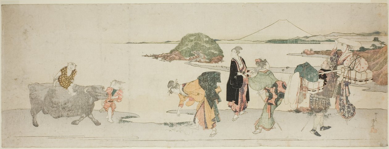 På stranden i Shichirigahama af Ryuryukyo Shinsai