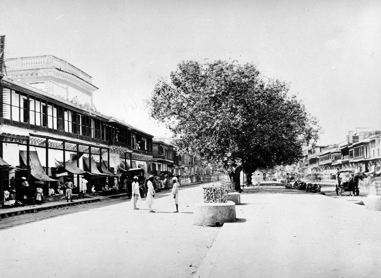 Chandni Chowk, Delhi, ca. 1863-7 af S. and Shepherd, C. Bourne