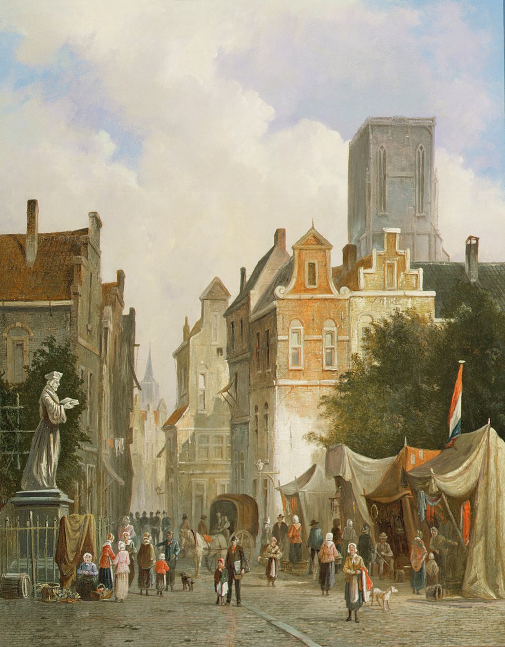 fransk købstad af S.J. van der Ley