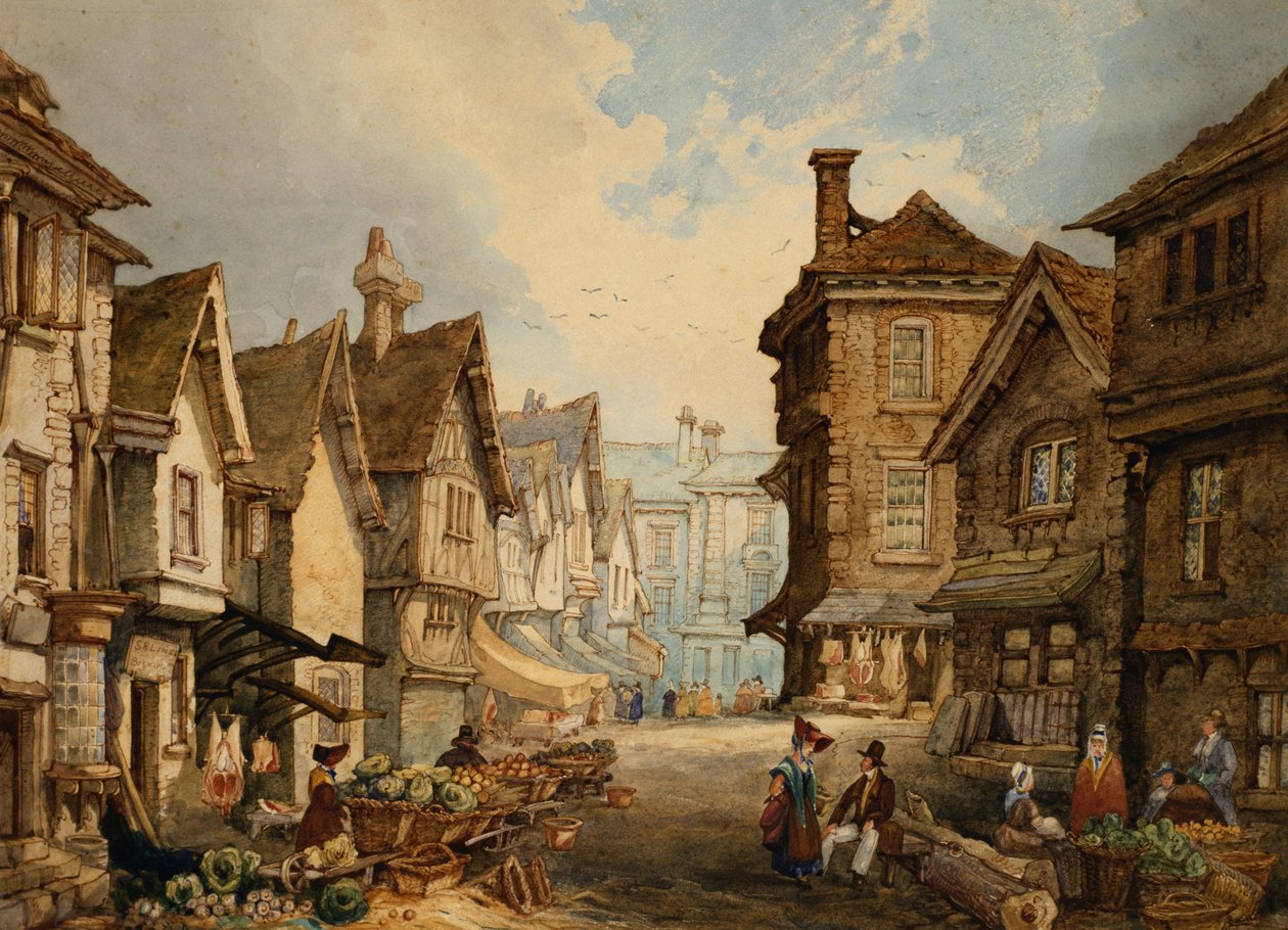 Butchers Row, Coventry, fra North End af S.R. Lines
