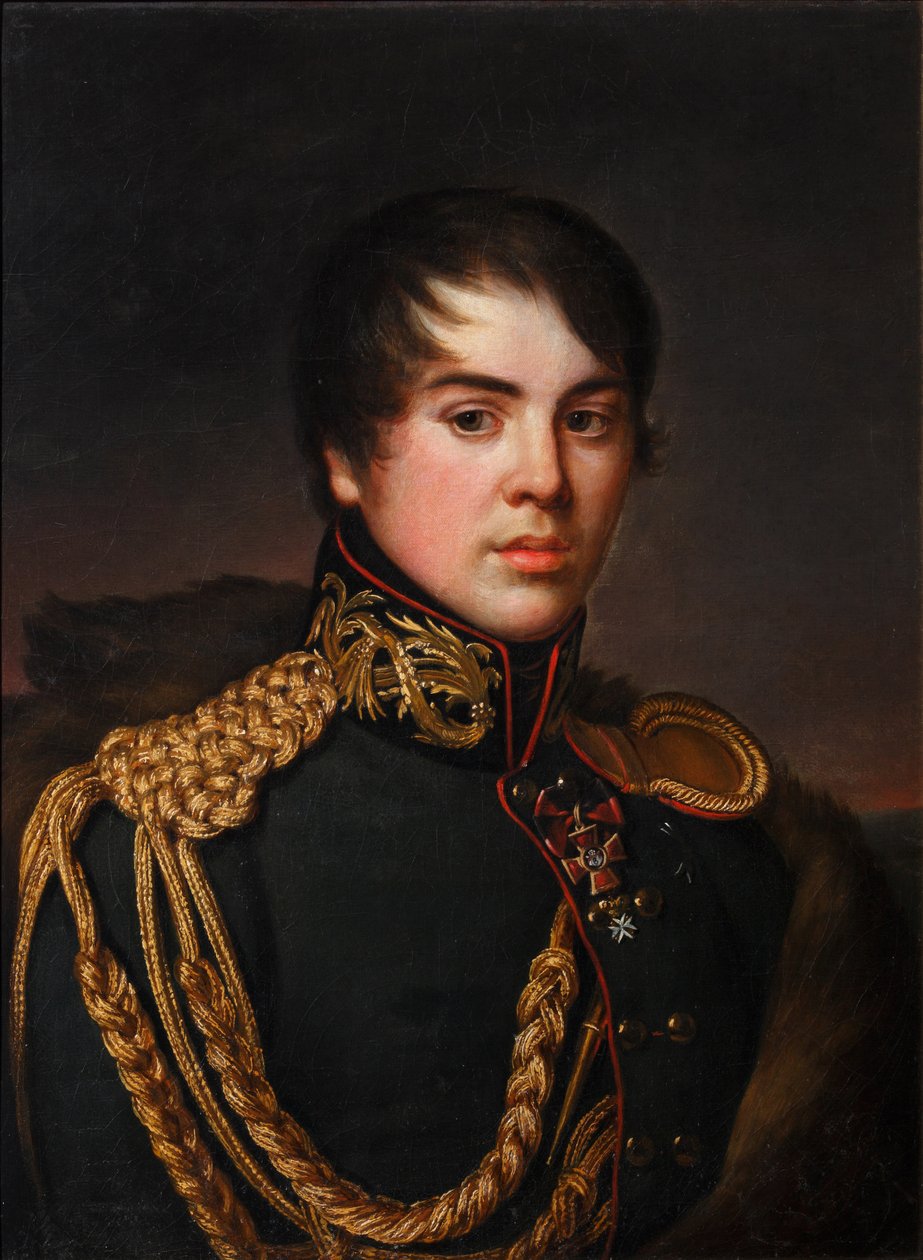Portræt af Tsoot Vladimir Stepanovich Apraxin 1796-1833, TS 1812 af S.S. Svintsov