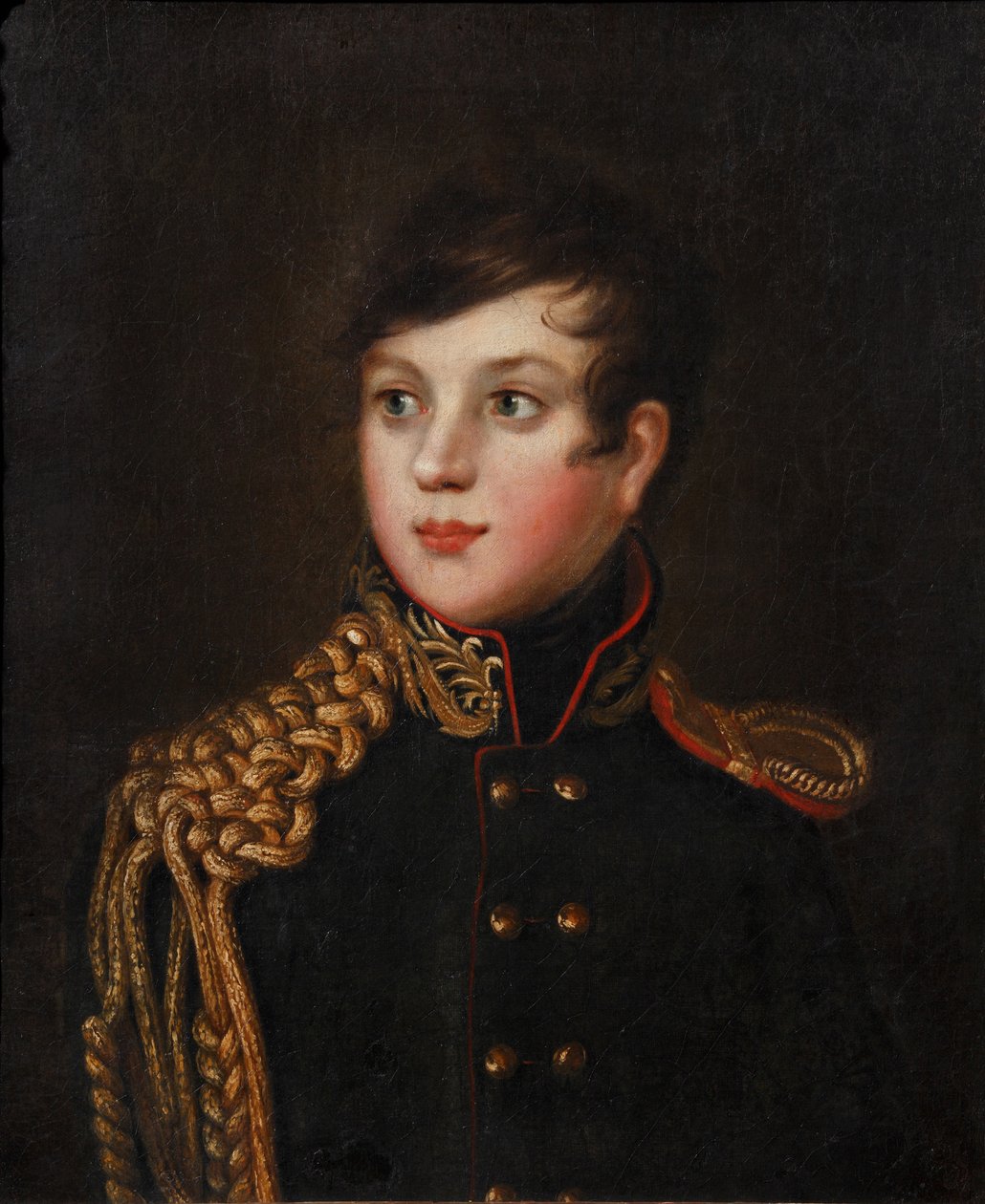 Portræt af prins Alexander Pavlovich Stroganov 1795-1814, ca 1812 af S.S. Svintsov