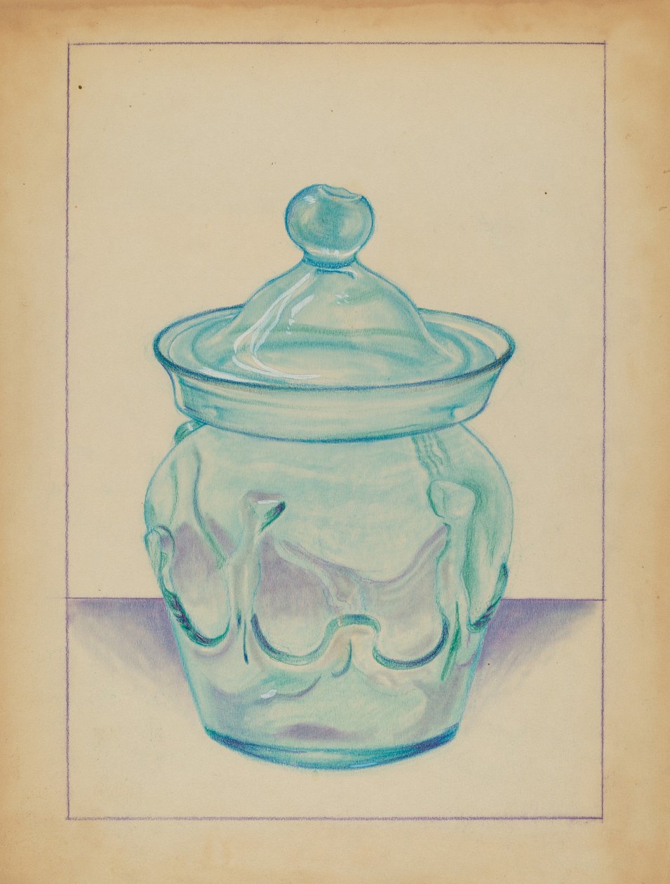 Glasbeholder af S. Brodsky