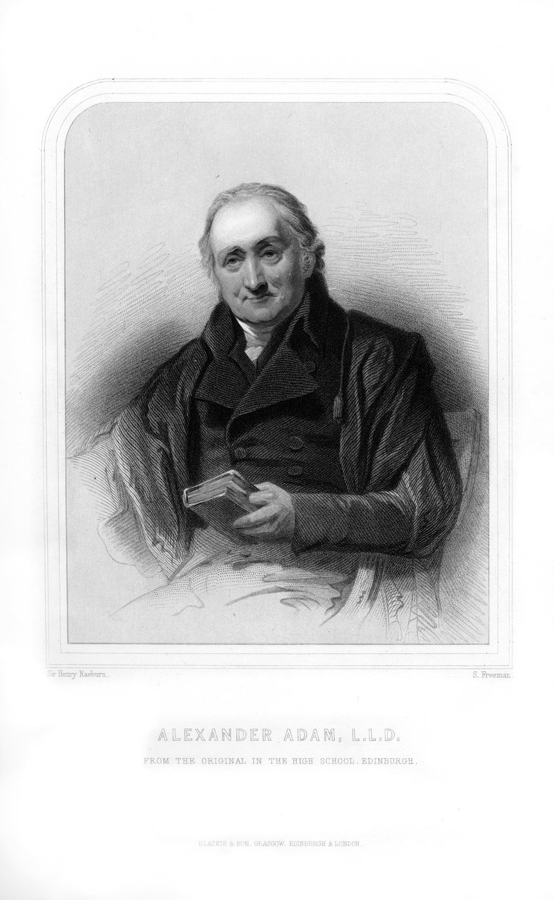 Alexander Adam, skotsk lærer og forfatter om romerske antikviteter, 1870. af S. Freeman