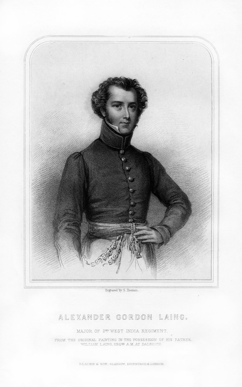 Alexander Gordon Laing, skotsk opdagelsesrejsende, 1870. af S. Freeman