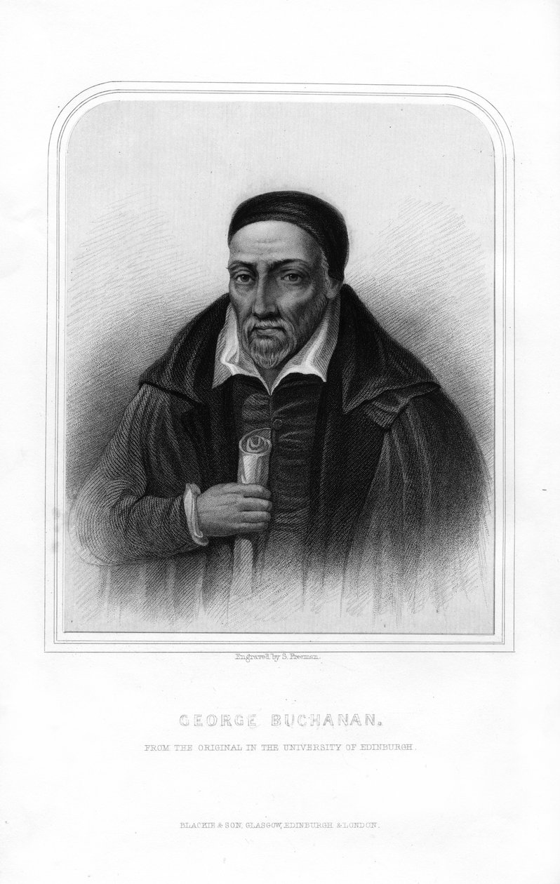 George Buchanan, skotsk historiker og humanistforsker, 1870. af S. Freeman