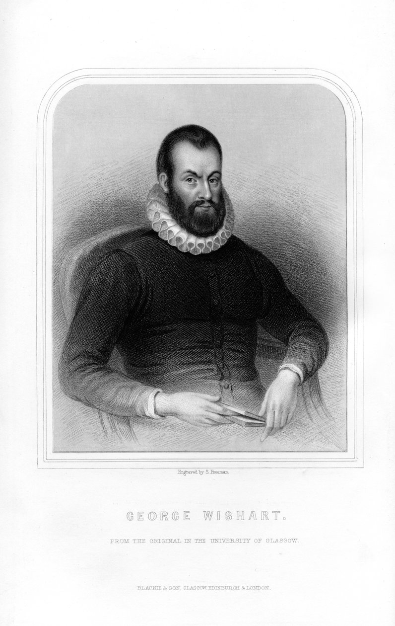 George Wishart, skotsk religiøs reformator og protestantisk martyr, 1870 af S. Freeman