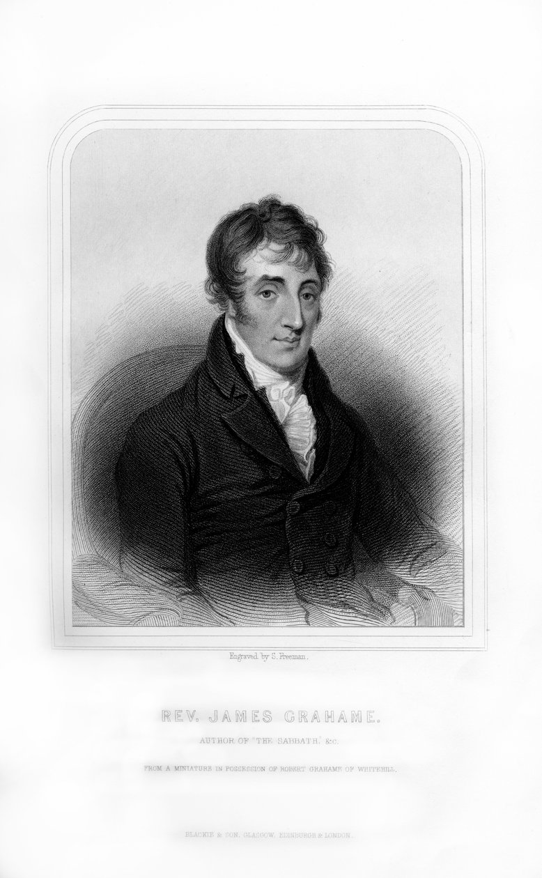 Pastor James Grahame, skotsk digter, 1870. af S. Freeman