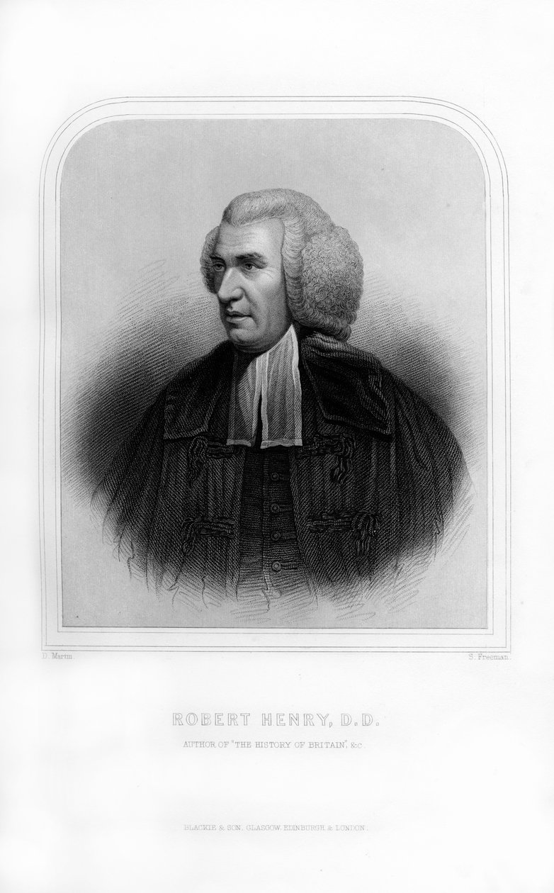 Robert Henry, skotsk historiker, 1870. af S. Freeman