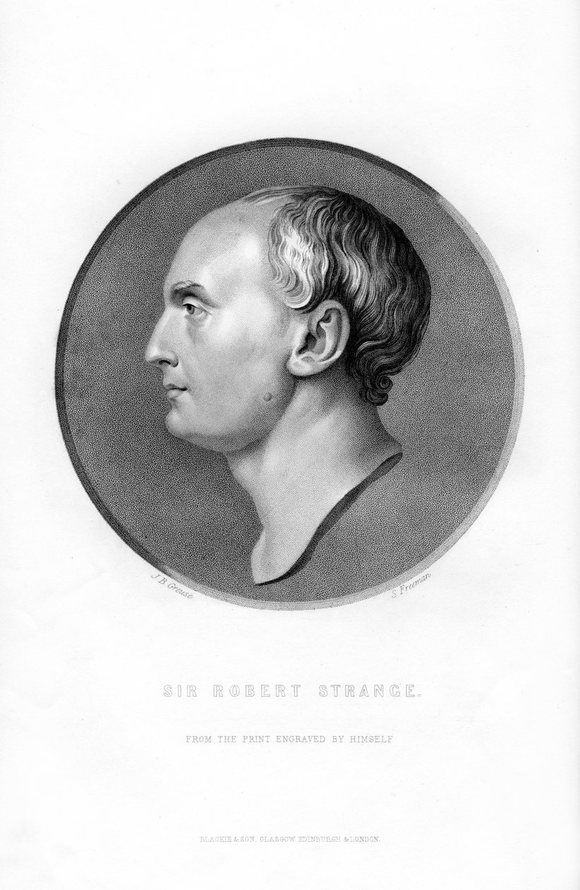 Sir Robert Strange, skotsk kunstner, 1870 af S. Freeman