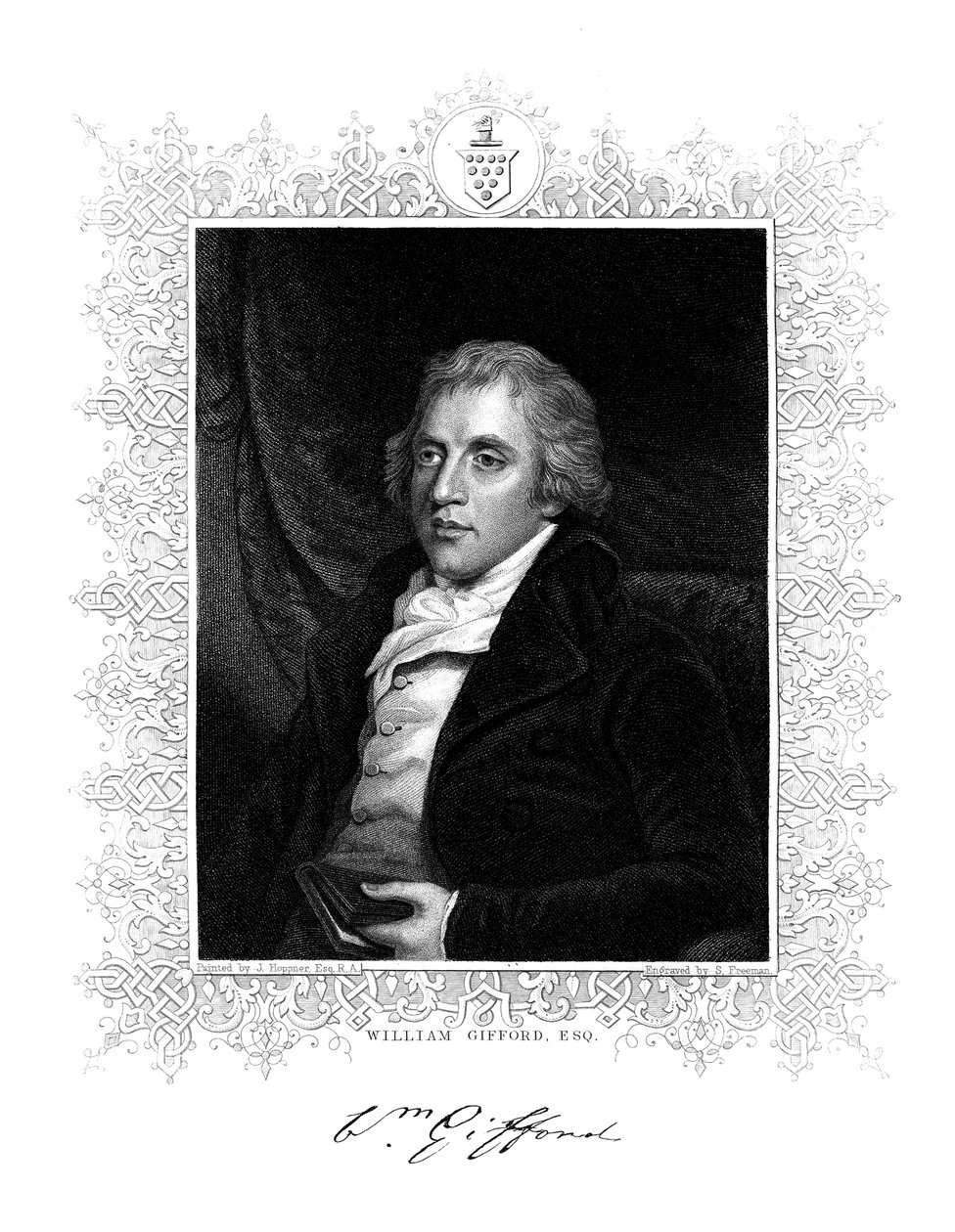 William Gifford, engelsk kritiker, redaktør og digter, 1800-tallet. af S. Freeman