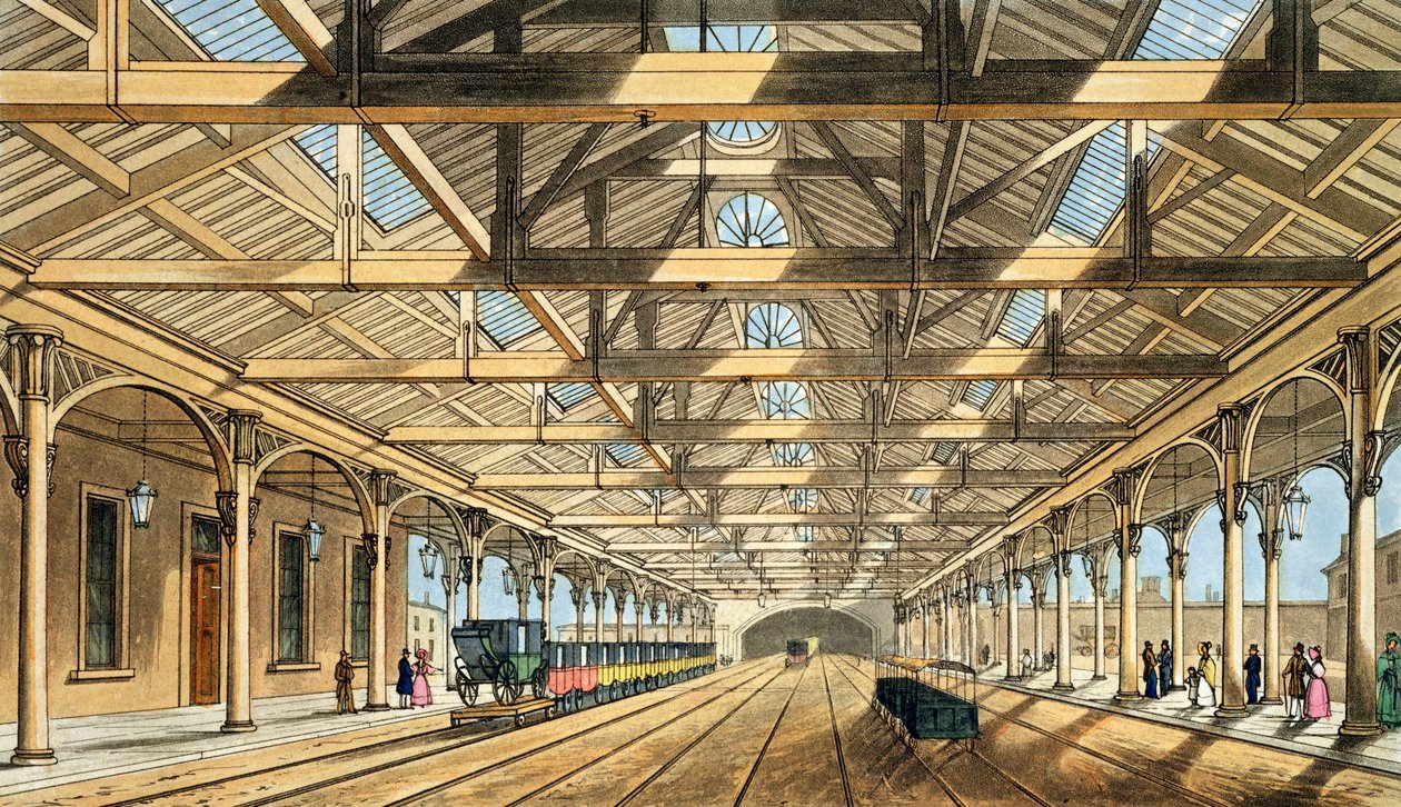 Ny station, Lime Street, indgang til tunnelen og reservationskontorer, fra 