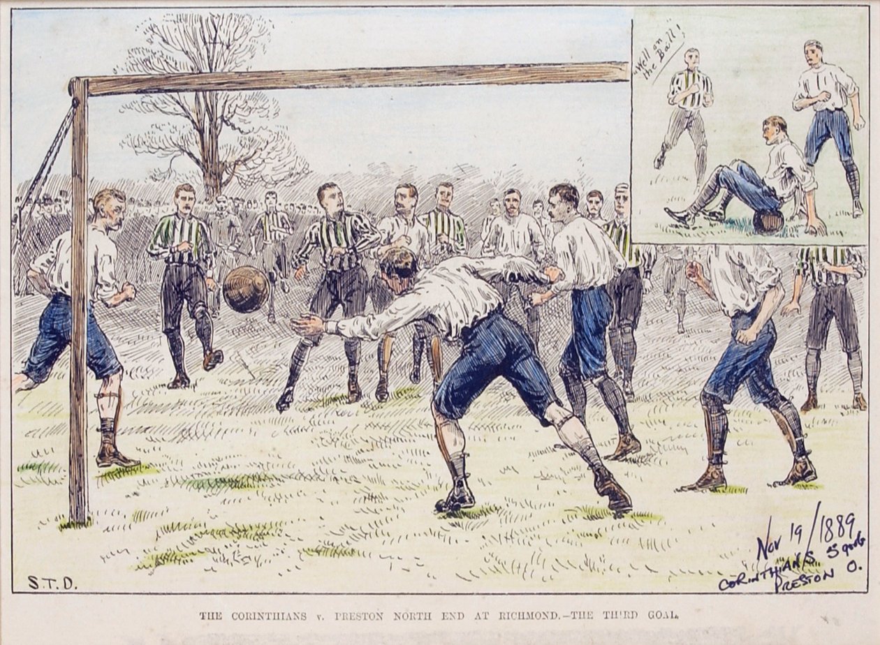 The Corinthians vs. Preston North End i Richmond - Det tredje mål, fra 