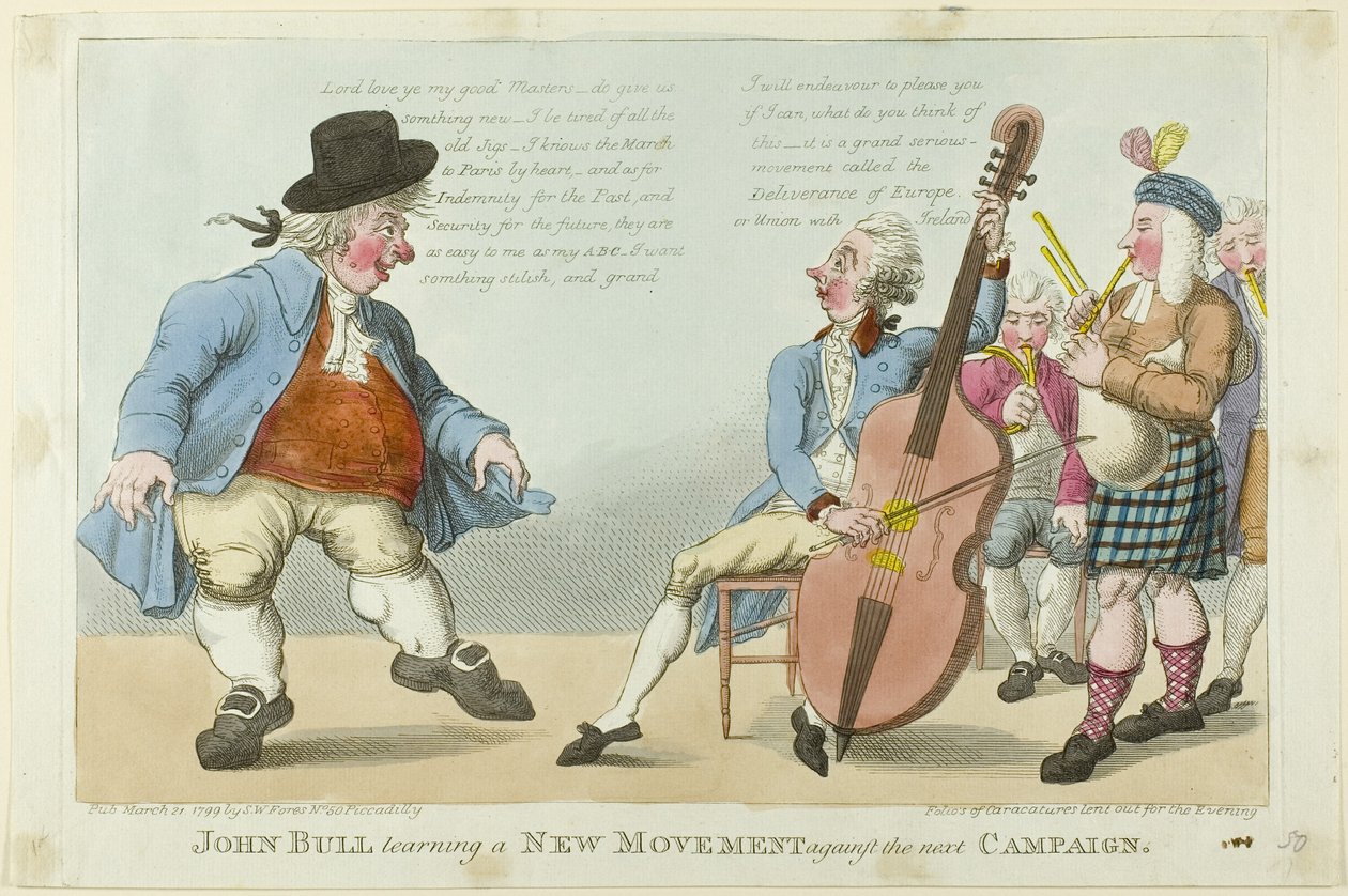 John Bull lærer en ny bevægelse af S. W. Fores