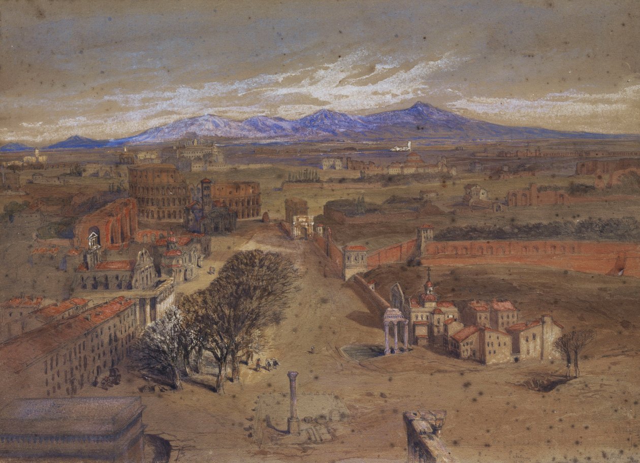 Udsigt over Forum of Rome. af Sabatini