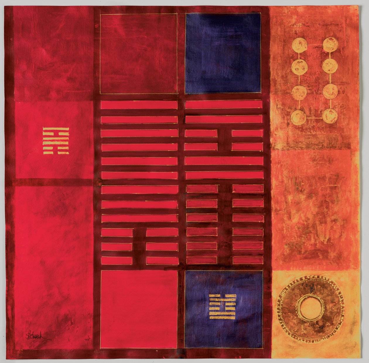 Meng, 2005 (gouache, akryl og penwork) af Sabira Manek