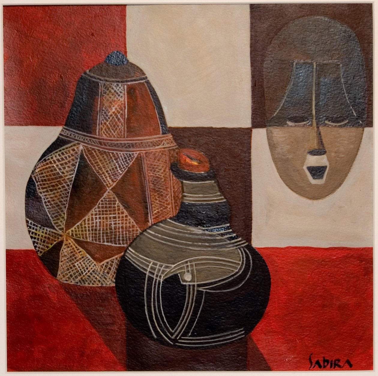 Nywa, 2007 (gouache og akryl) af Sabira Manek