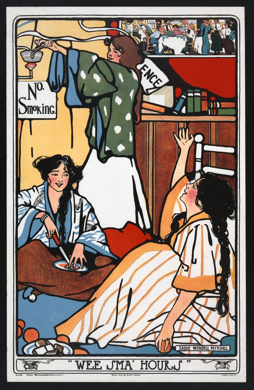 Wee Sma Hours fra Girls bliver Girls pub. ca. 1909 af Sadie Wendell Mitchell