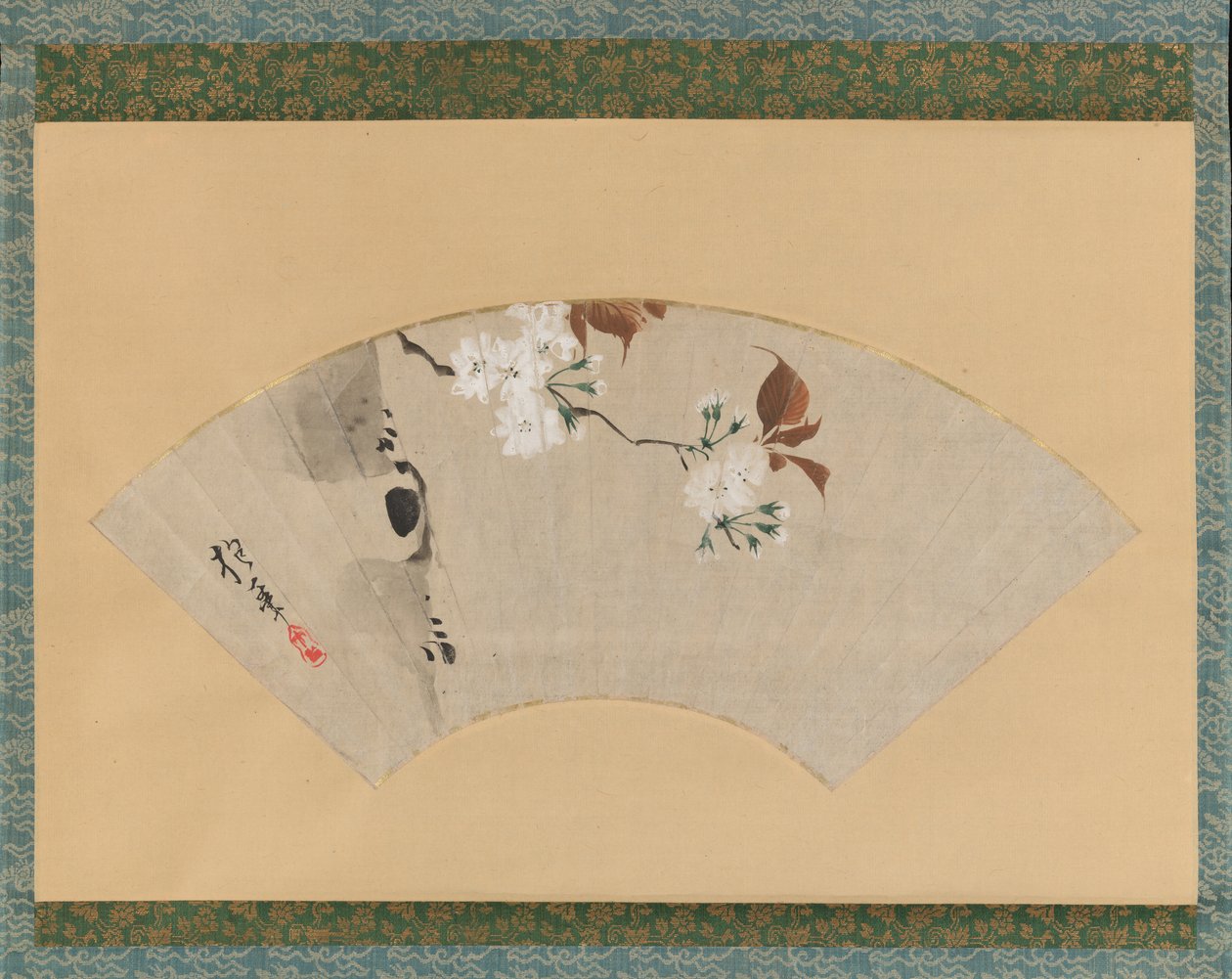 Kirsebærblomster, 1700-tallet. af Sakai Hoitsu
