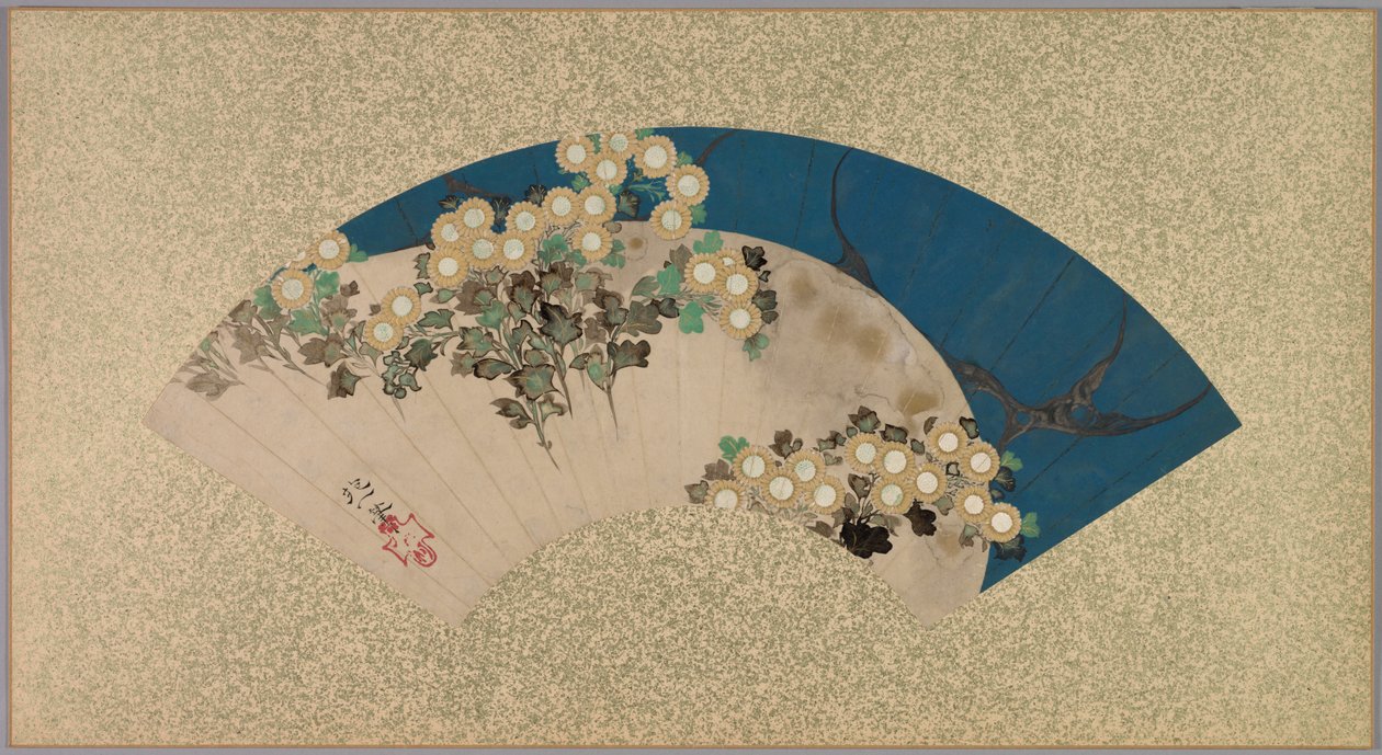 Krysantemum ved vandet, 1761-1828. af Sakai Hoitsu