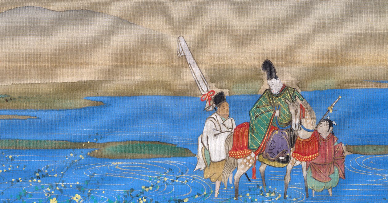Six Jewel Rivers Mu-Tamagawa, ca. 1839. af Sakai Oho