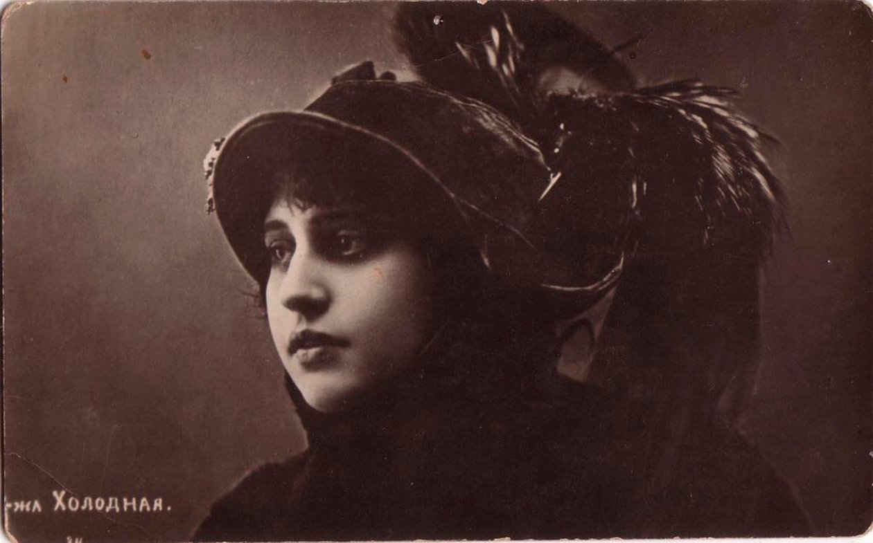Vera Kholodnaya, russisk stumfilmskvinde, 1910