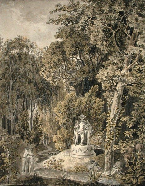 Idyllisk Landskab af Salomon Gessner