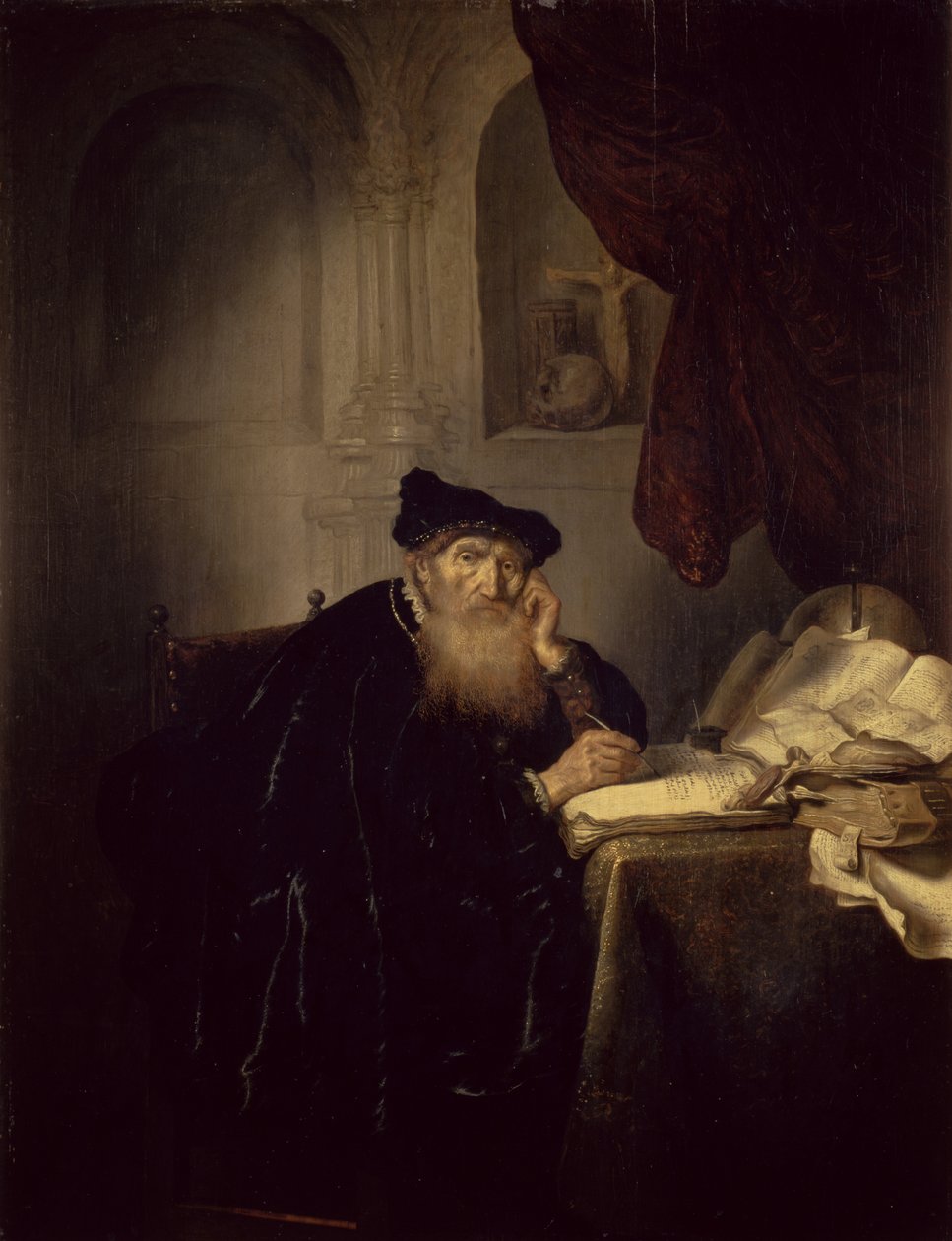 En filosof, 1635 af Salomon Koninck