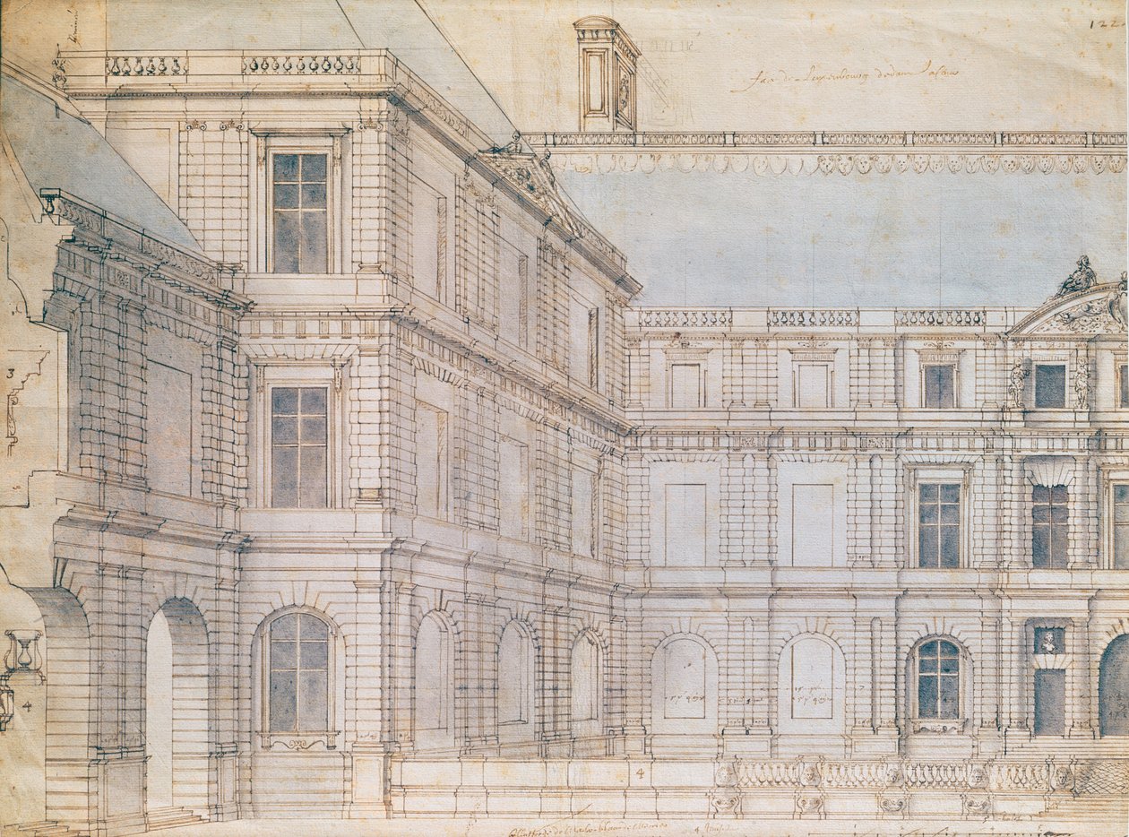 Nordfacade af Palais de Luxembourg af Salomon de Brosse