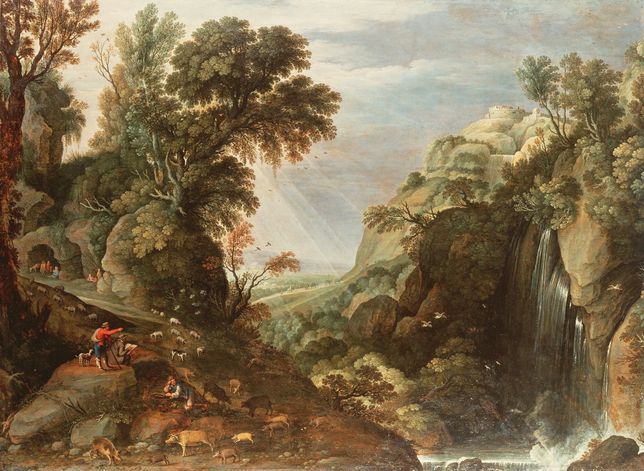 Klassisk landskab af Salomon van Ruisdael or Ruysdael