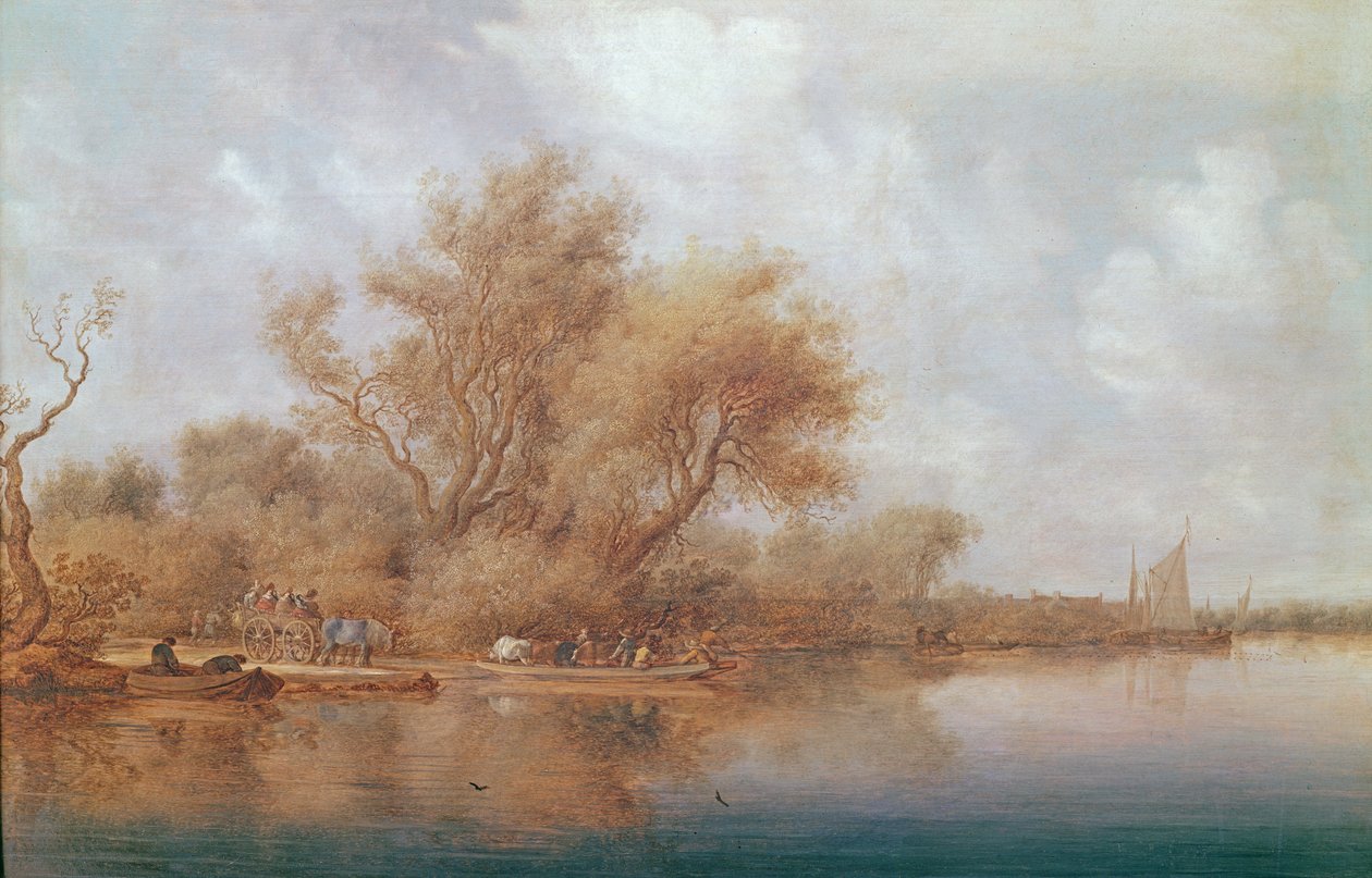 Landingsstadiet, 1635 af Salomon van Ruisdael or Ruysdael