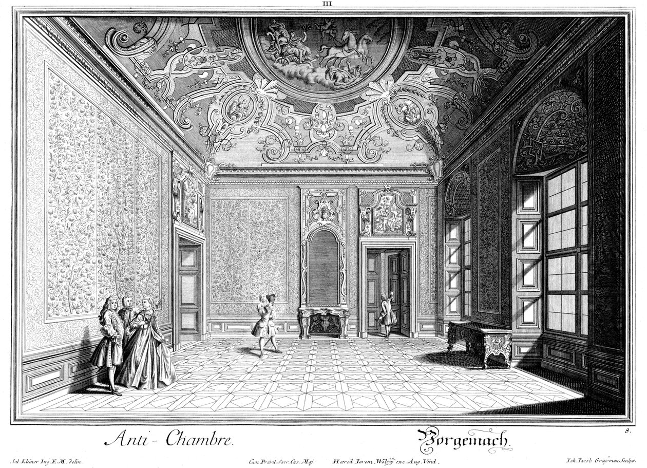 Forkammer til Paradeschlafzimmerne af Salomon Kleiner