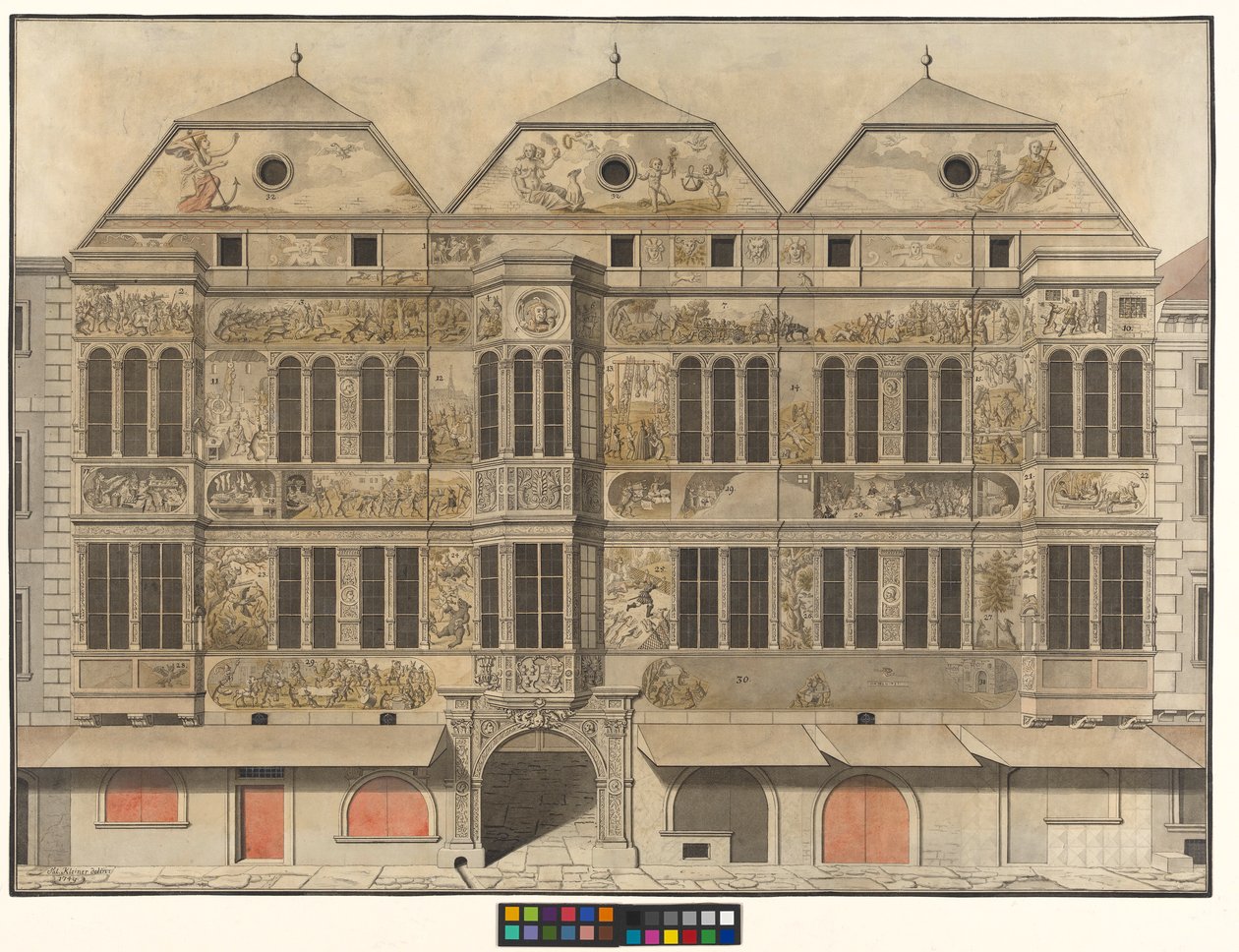 Hasenhaus i Kärntner Straße af Salomon Kleiner