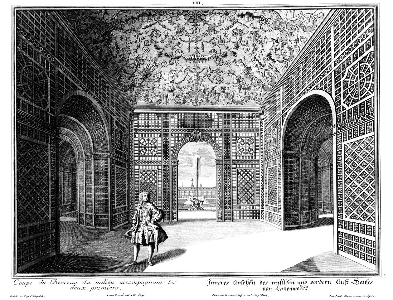 Interiør af en pavillon i "Lille Have" af Salomon Kleiner