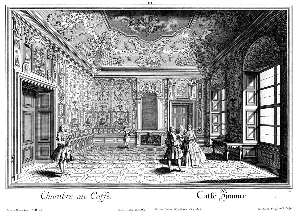 kaffestue af Salomon Kleiner